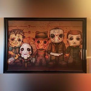 Horror movie Wall art